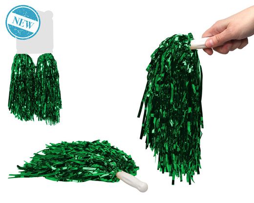 Pompones Metalizado Verde 83914