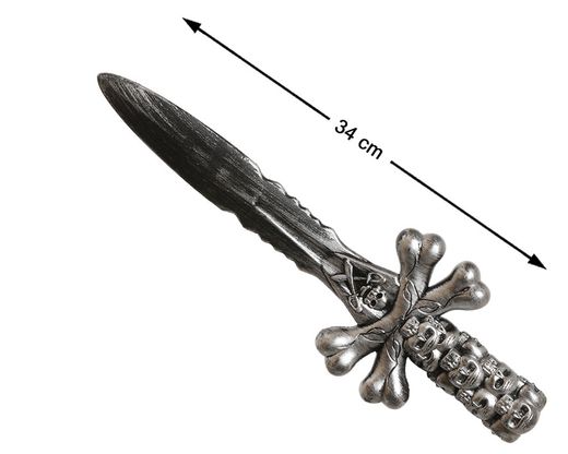 Puñal 34 Cm Calavera
