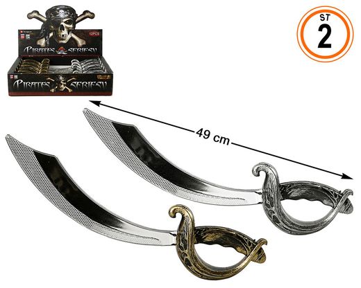 Pzas.Espada Pirata 2Colores 48Cm 79779