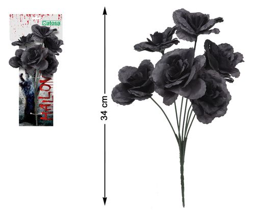 Ramo De Flores 34Cm Negro