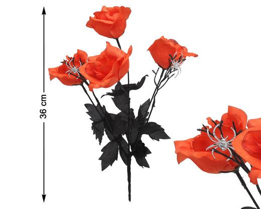 Ramo De Flores 36Cm Halloween Naranja