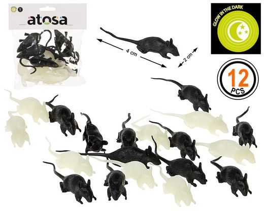 ReSolapa Ratones Glow In The Dark 12 U