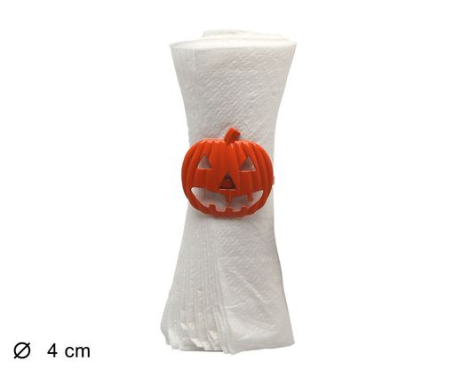 Servilletero Calabaza Metal Naranja