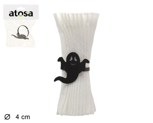 Servilletero Fantasma Metal Negro