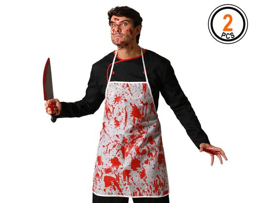 Set Delantal Y Cuchillo Sangriento