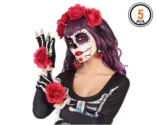 Set Halloween Flores 5 Pcs
