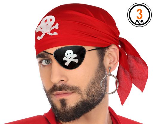 Set Pirata Rojo 3 Pcs 8716