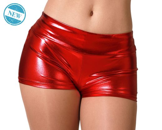 Shorts Metalizado Rojo T. Unica 83525