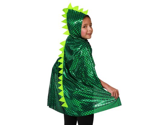Sol/Capa Con Capucha 70X98Cm Dinosaurio Verde 79311
