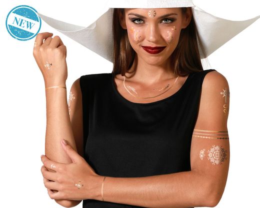 Sol/Tatuajes  Monja Dorado / Plateado 77709
