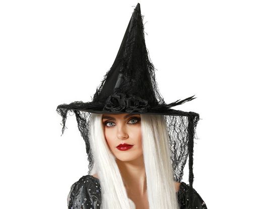 Sombrero De Bruja Negro
