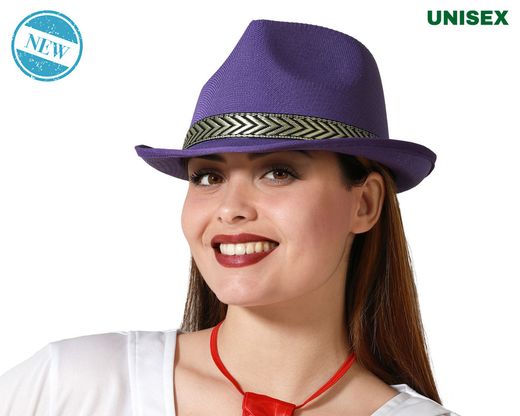 Sombrero Ganster Morado 83891