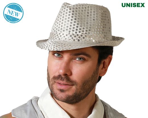 Sombrero Ganster Plateado 83729