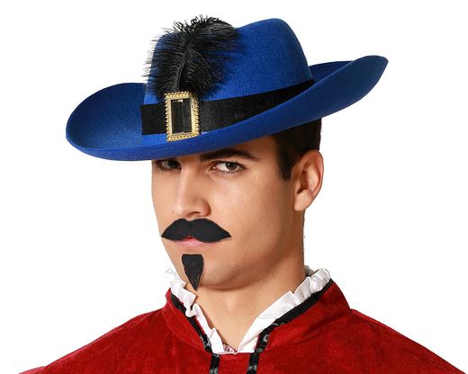 Sombrero Mosquetero Azul 35062