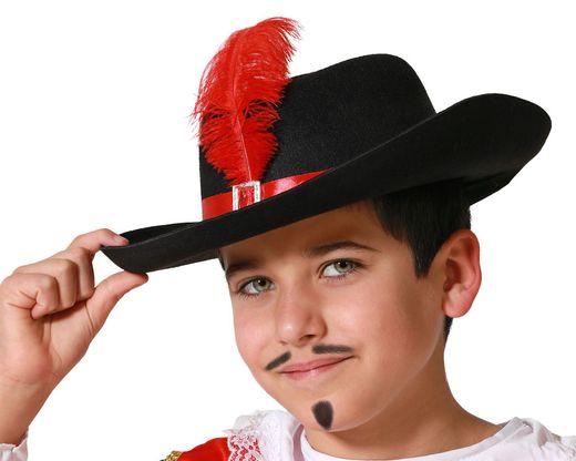 Sombrero Mosquetero Negro Niño 63530
