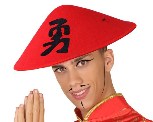 Sombrero Oriental Rojo 59020
