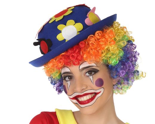 Sombrero Payaso Fieltro Azul 63658