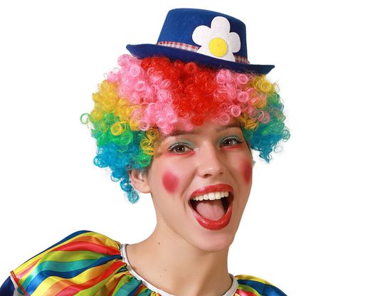 Sombrero Payaso Fieltro Azul 75991