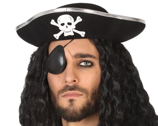 Sombrero Pirata Negro 51063