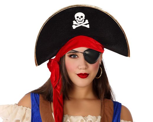 Sombrero Pirata Negro 59390