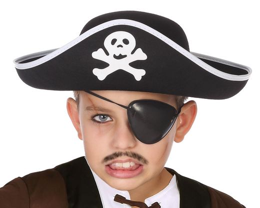 Sombrero Pirata Niño Negro 63457