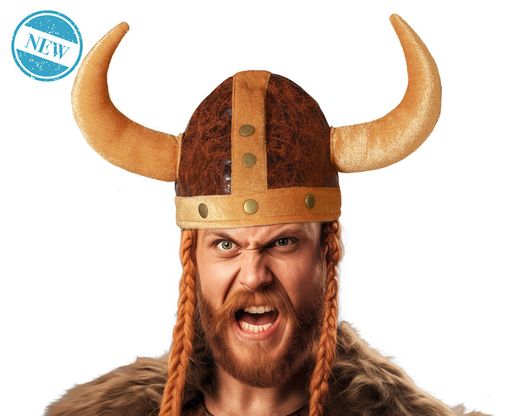 Sombrero Vikingo Cuernos Marron 78106