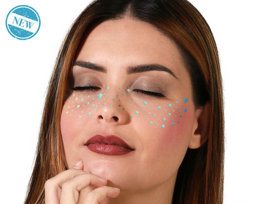 Tatuaje Cara Estrellas 83321
