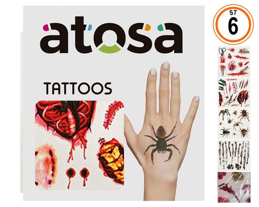 Tatuajes  21*20 Cm 6 St. 40188