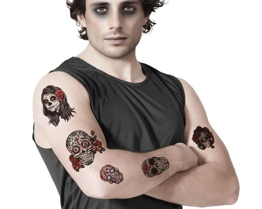 Tatuajes  Halloween Multicolor 79226