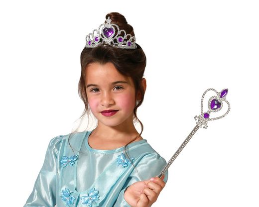 Tiara Princesa Con Varita  Morado 76066
