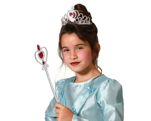 Tiara Princesa Con Varita  Rojo 76068