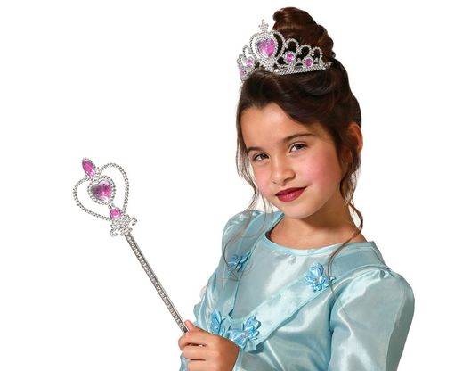 Tiara Princesa Con Varita  Rosa 76067
