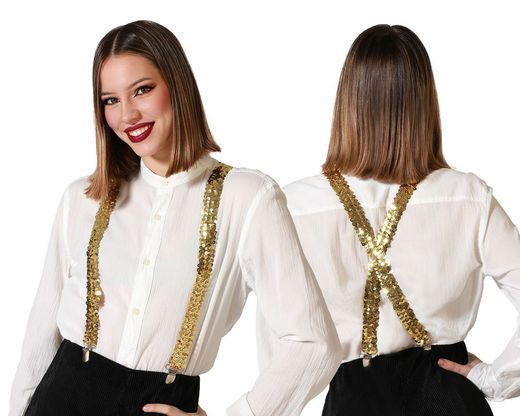 Tirantes Dorado Lentejuelas 74901