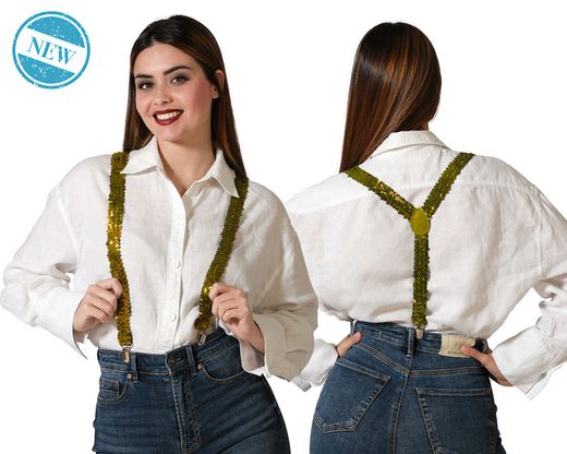 Tirantes Lentejuelas Dorado 83717