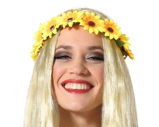 Tocado Flores Amarillo 66590