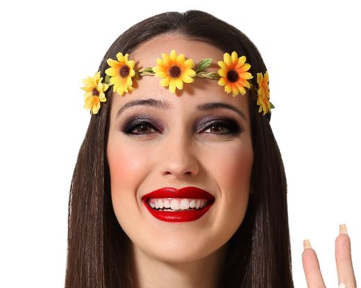 Tocado Flores Amarillo 67008
