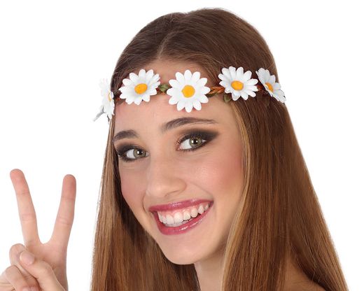 Tocado Flores Blanco 51046