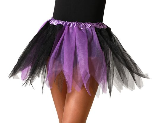 Tutu 30 Cm Infantil Negro / Morado 84084