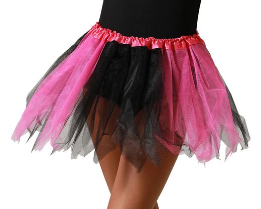 Tutu 30 Cm Infantil Negro / Rosa 84085