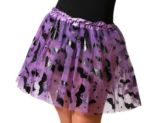 Tutu 40 Cm Murcielagos Morado