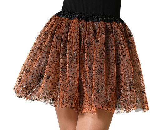 Tutu 40 Cm Telaraña Naranja