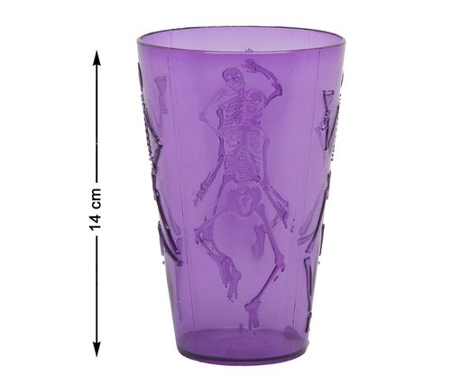 Vaso Halloween 14 Cm Morado