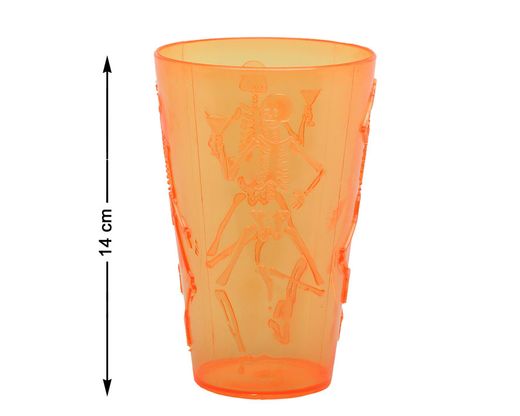 Vaso Halloween 14 Cm Naranja