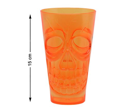 Vaso Halloween 15X9Cm Naranja