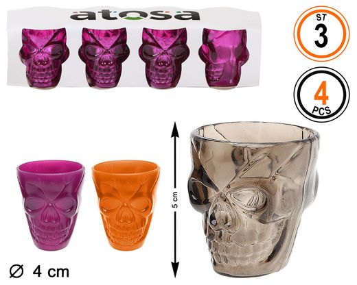 Vaso Halloween 5 Cm 4 U 3 St.